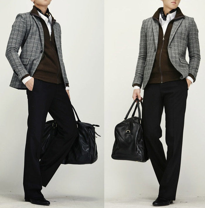 Monza 701 Hakiki Deri Seyahat Çantası