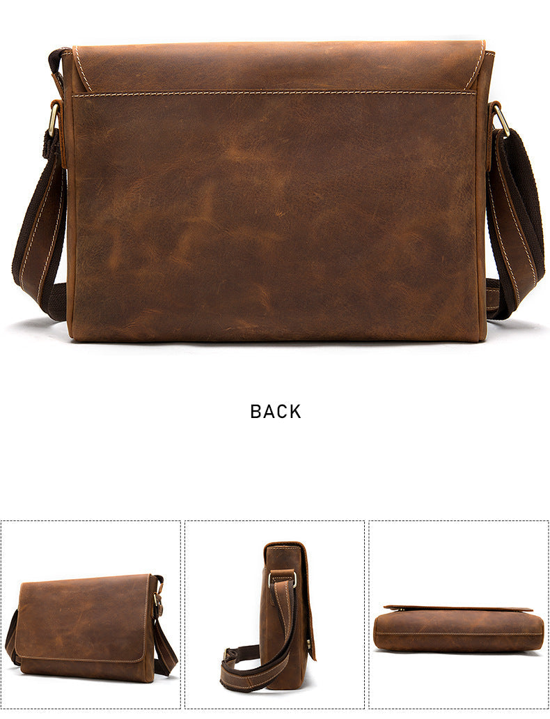 Monza 504 Hakiki Deri Postacı Çantası