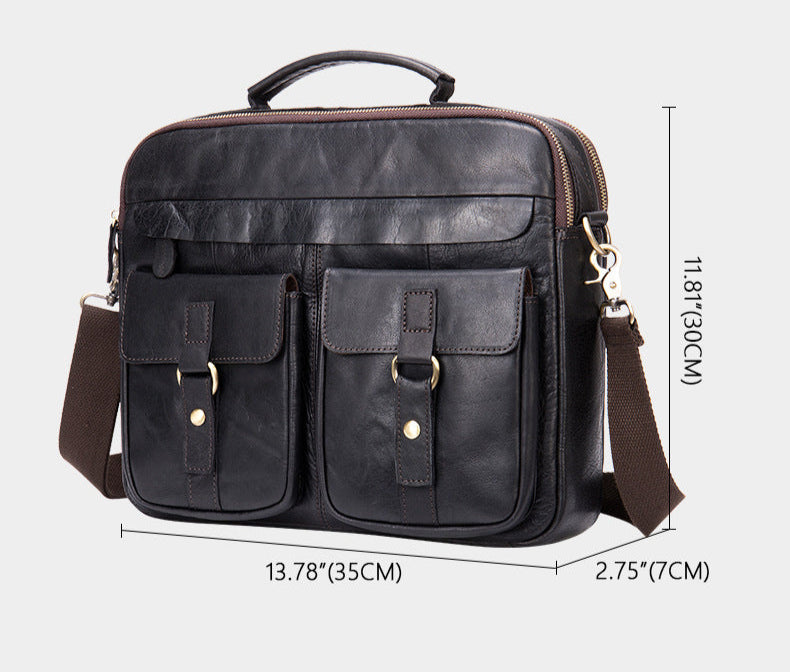 Monza 019 Erkek Hakiki Deri Evrak Çantası