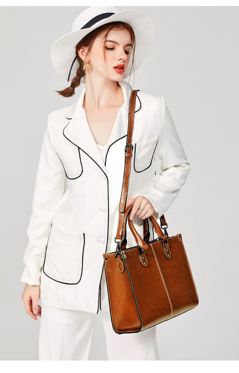 Vero 025 Hakiki Deri Kadın Çantası