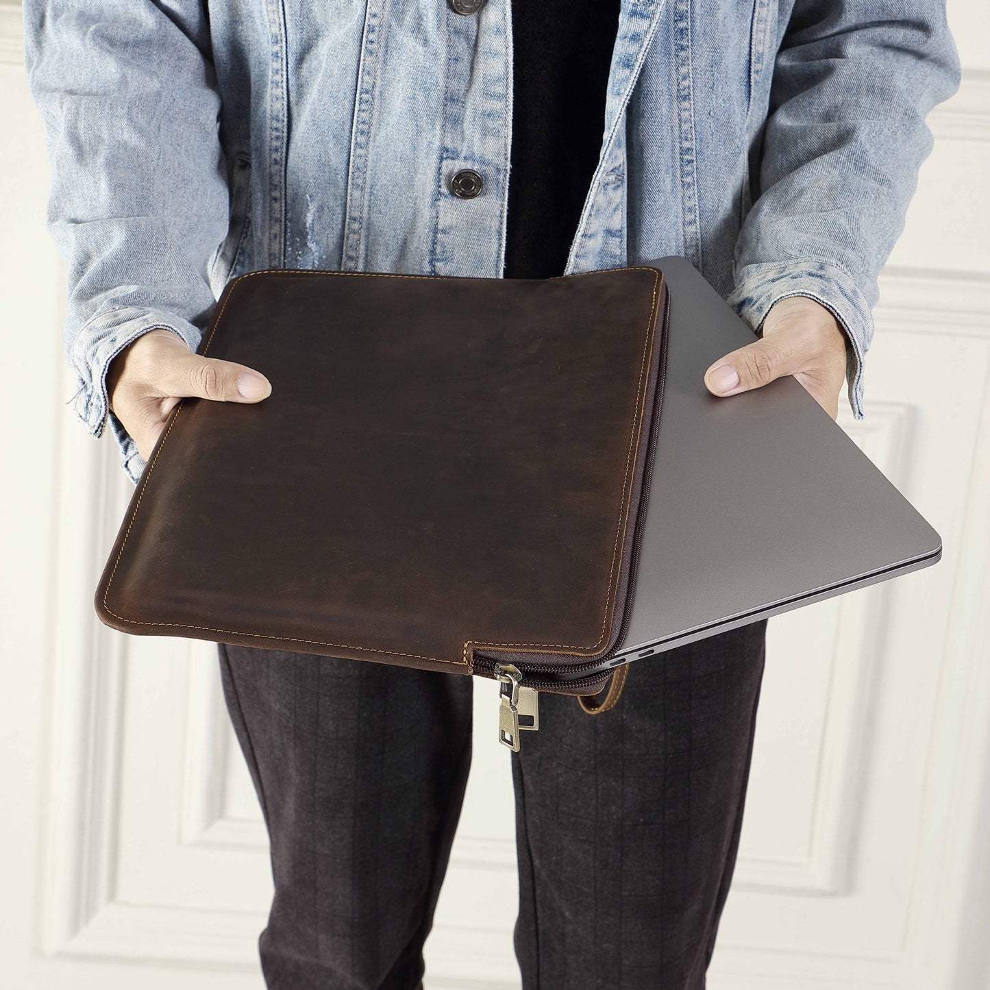 Monza 609 Hakiki Deri Macbookpro 14 Portföy Çantası