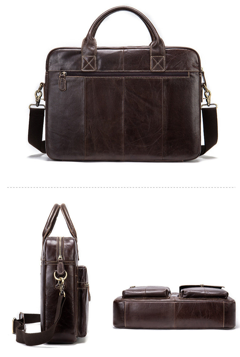 Monza 020 Erkek Hakiki Deri Evrak Çantası