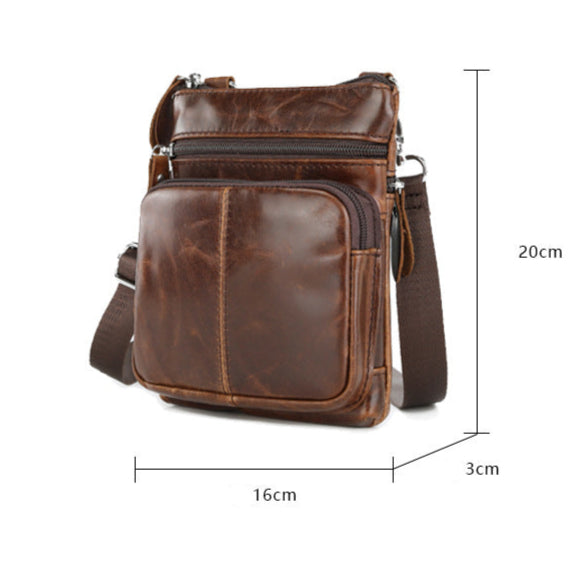 Monza 406 Hakiki Deri Erkek Omuz Çantası