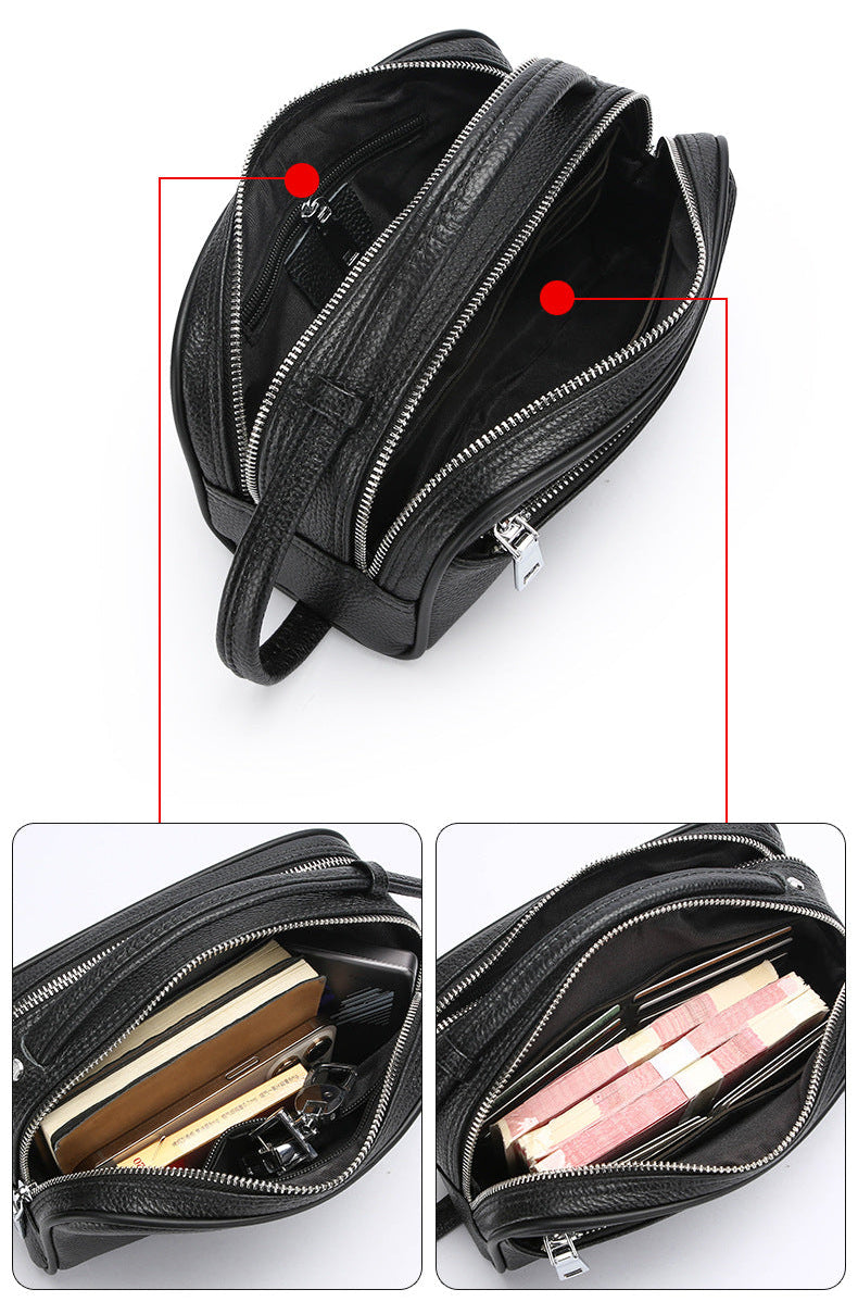 Monza 615 Hakiki Deri Erkek El Çantası