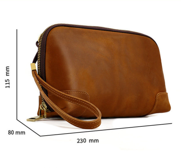 Monza 608 Hakiki Deri El Çantası