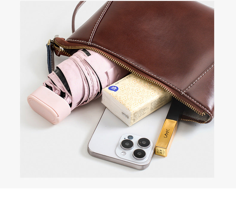 Vero 208 Hakiki Deri Kadın Omuz Çantası