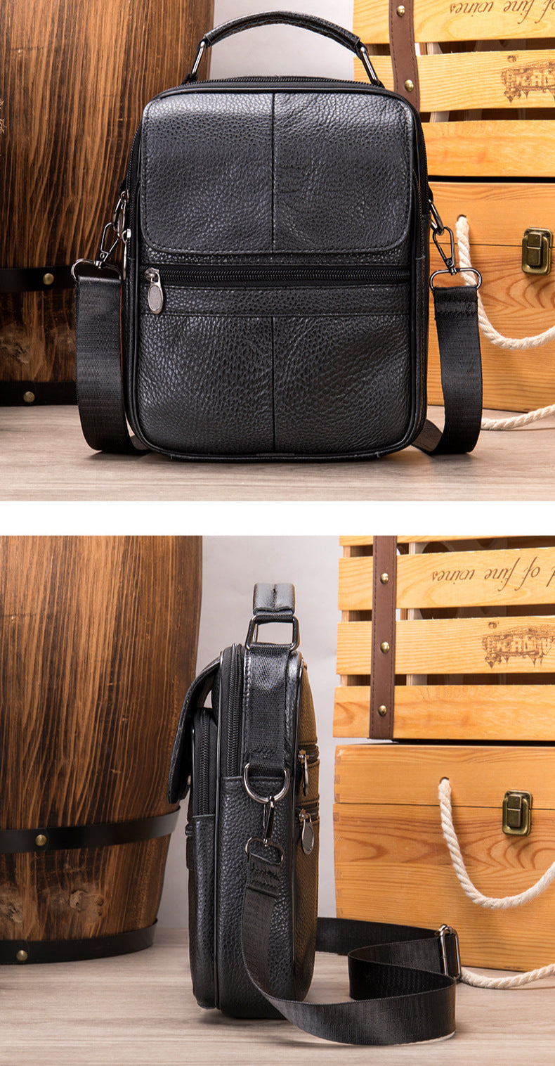 Monza 404 Hakiki Deri Erkek Omuz Çantası