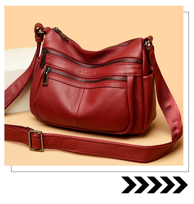 Vero 209 Hakiki Deri Kadın Omuz Çantası