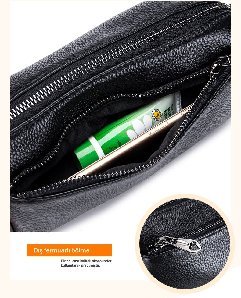 Vero 221 Hakiki Deri Kadın Çantası