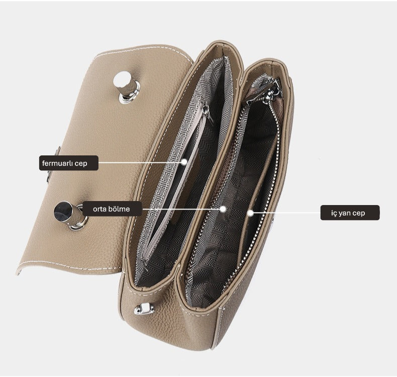 Vero 223 Hakiki Deri Kadın Çantası