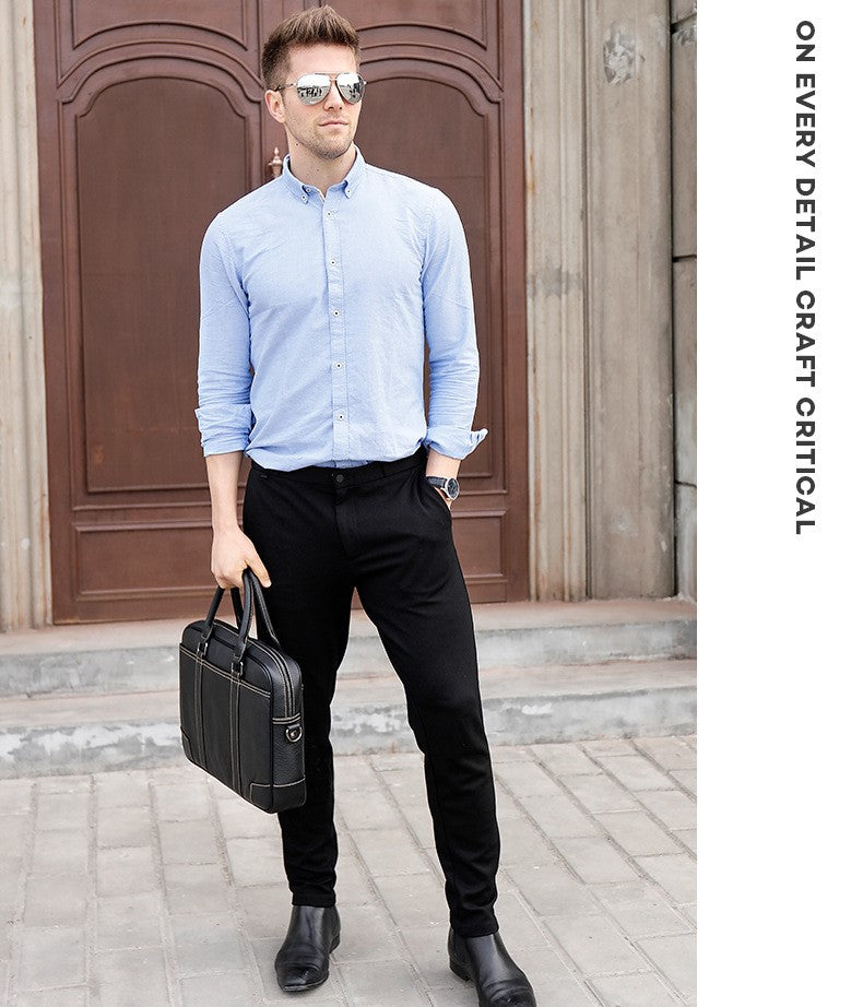 Monza 026 Erkek Hakiki Deri Notebook Çantası