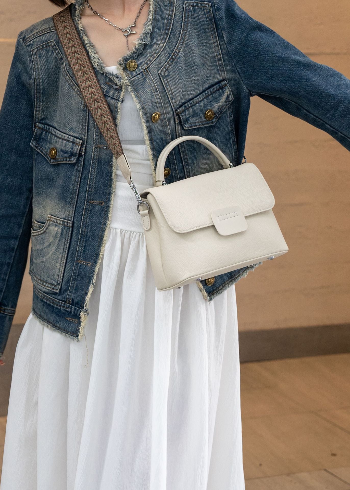 Vero 009 Hakiki Deri Kadın Çapraz Çanta